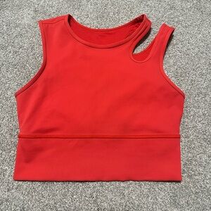 lululemon athletica Vibrant Red Cutout Tank Top